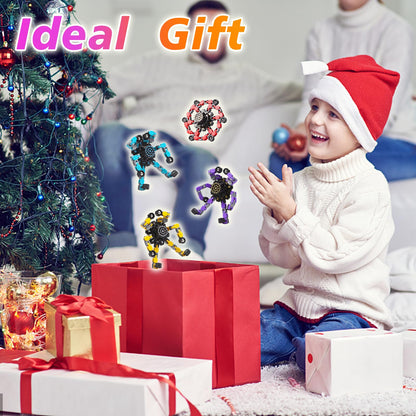 Gokeey Transformable Fidget Spinners 4 Pcs for Kids and Adults Stress Relief Sensory Toys for Boys and Girls Fingertip Gyros for Party Favors Stocking Stuffers Bulk for Kids