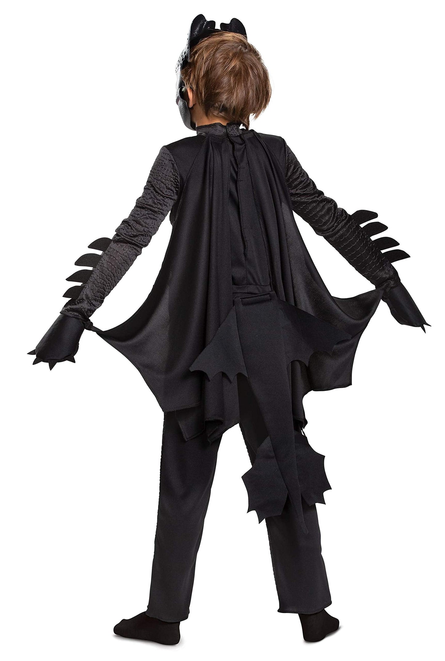 Toothless Classic How to Train Your Dragon Child Costume, Kids Size (7-8),Black