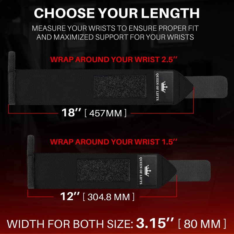 TECEUM Weightlifting Wrist Wraps with Thumb Loop – Black – Arms on Fire – 12 inch – Heavy-Duty Workout Wrist Support & Protection – Ideal for Powerlifting, Strength Training, Bodybuilding