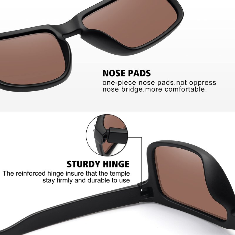 MEETSUN Polarized Sunglasses for Men Women Sports Driving Fishing Glasses UV400 Protection 3Pack-Black+Blue+G15 Lens