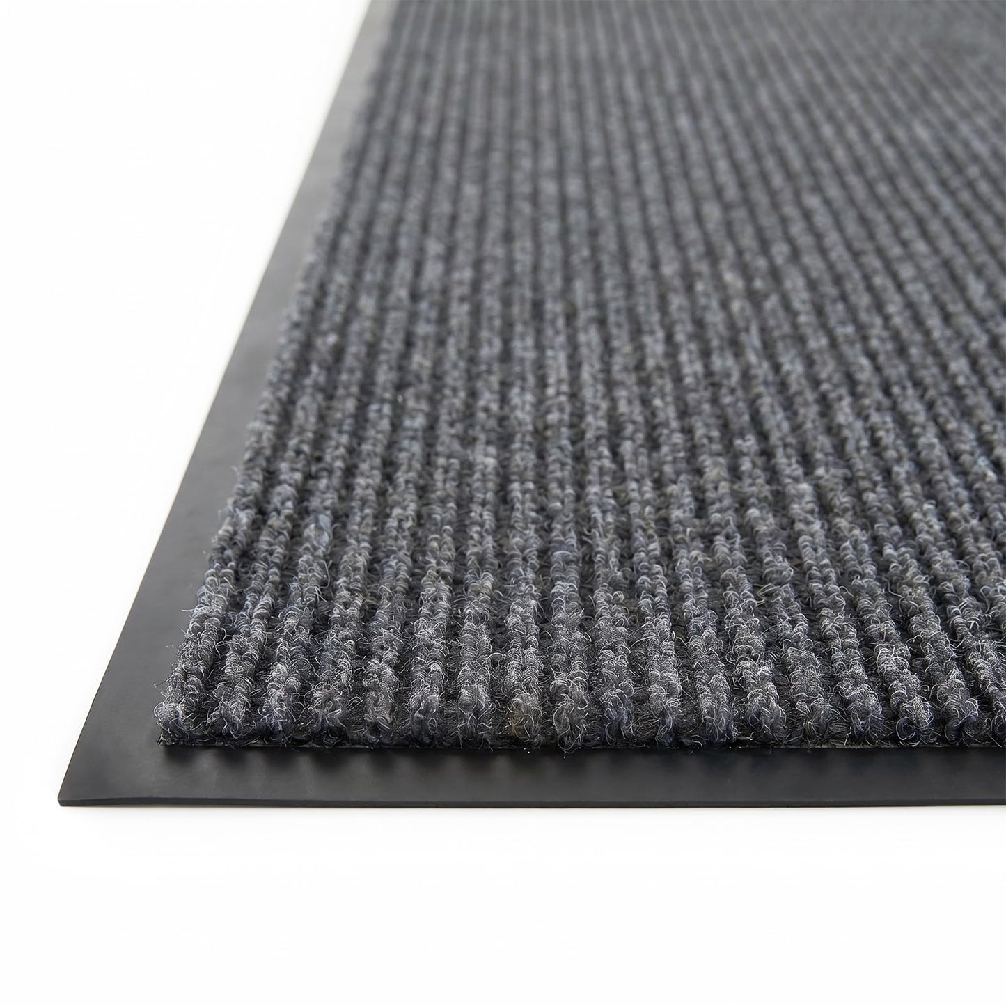 ITINA Long Door Mat 3 x 16 ft Heavy Duty Commercial Floor Mats Indoor Outdoor Entrance Carpet Hallway Runner Absorbent Dirt Trapper with Non-Slip PVC Backing for Home Garage Patio Gray