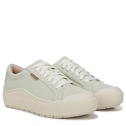 Dr. Scholl's Shoes Womens Time Off Sneaker Aloe Green Fabric 6 M