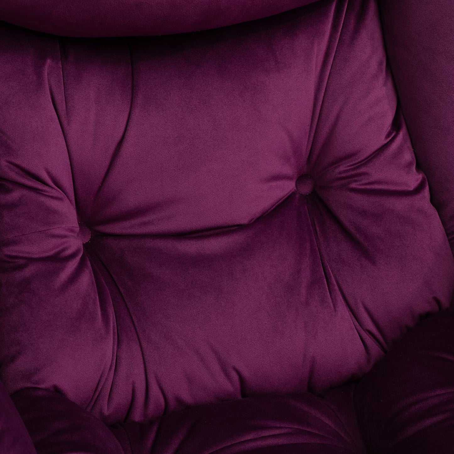 HollyHOME Lazy Chair with Armrest and Side Pocket, Comfy Accent Lounge Chair,Leisure Sofa Armchair for Living Room, Bedroom, Dorm, or Small Spaces, Oversized Reading Sofa Chair,Velvet Deep Purple