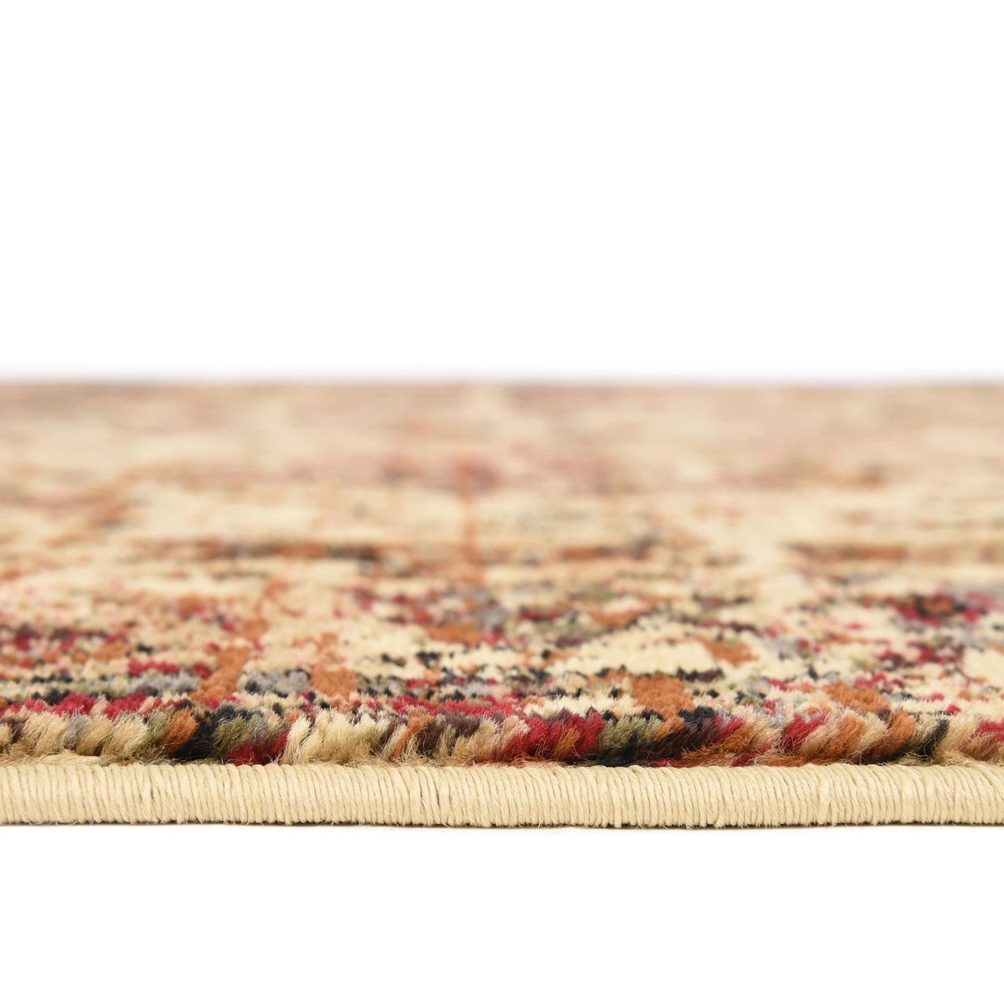 Unique Loom Saturn Collection Area Rug - Outlook (Rectangular 4' 0" x 6' 0", Cream/ Black)