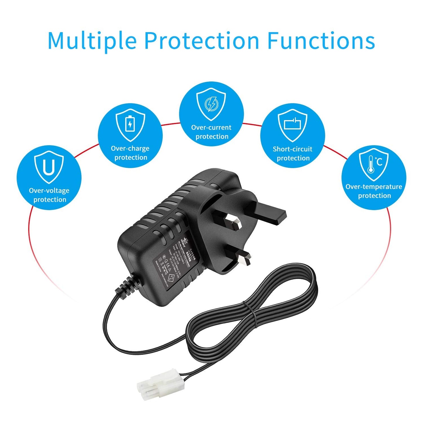 Intelligent 7.2V 8.4V 9.6V NIMH Battery Charger for 2-10S Airsoft Battery RC Car Battery with Standard Tamiya and Mini Tamiya Connector