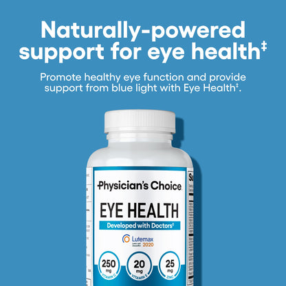 Areds 2 Eye Vitamins - Lutein, Zeaxanthin & Bilberry Extract - Supports Eye Strain, Dry Eyes, and Vision Health - 2 Award-Winning Clinically Proven Eye Vitamin Ingredients - Carotenoid Blend