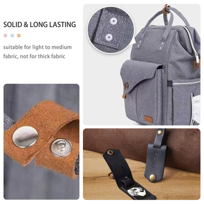 45 Set Leather Snap Fasteners Kit, 15mm Stainless Steel Leather Snaps Kit with 4 Install Tools, 3 Color Snaps for Clothes, Jacket, Down Jeans Wears, Bracelets, Bag, DIY Crafts