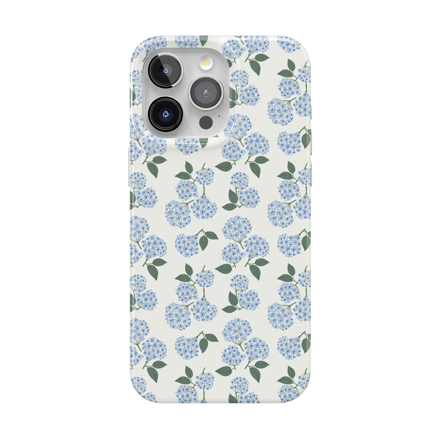 Casely iPhone 15 Pro Max Case | Nantucket Cottage | Blue Hydrangea | Compatible with MagSafe | Classic Ultra Slim Design