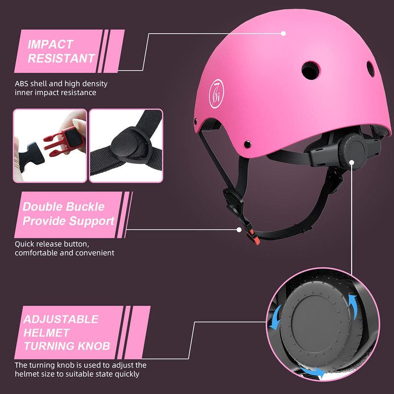 67i Bike Helmet for Adults Scooter Skateboard Helmet Cycling Bicycle Helmets for Men Women Youth Lightweight Adjustable for Multi-Sports Skateboarding with 11 Vents (L, Pink)