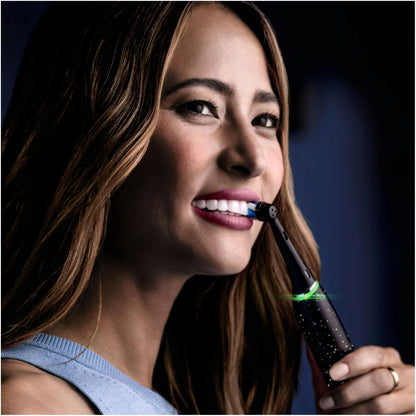 Oral-B iO Series 10 Electric Toothbrush, 7 Cleaning Modes for Dental Care, iOSense, Colour Display, Charging Travel Case, Designed by Braun, Cosmic Black