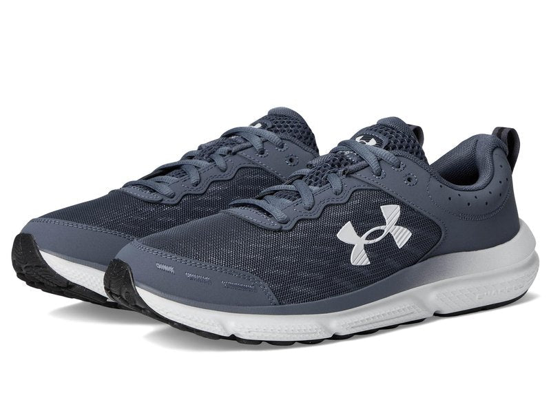 Under Armour Men's Charged Assert 10 Shoes, Downpour Gray/Downpour Gray/Halo Gray, 10