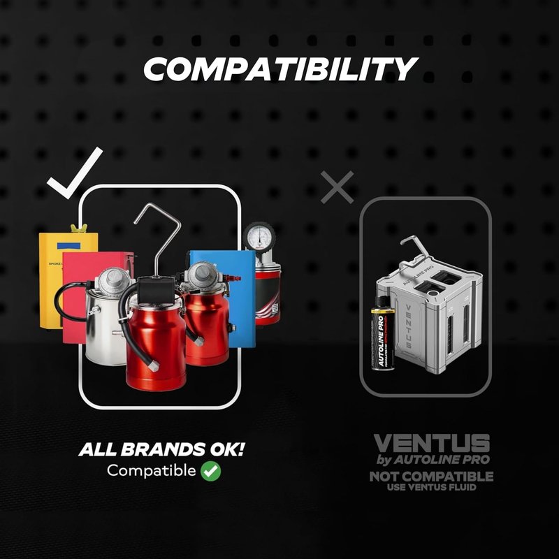 AutoLine Pro Automotive Best Ranked Clean & High-Density Smoke Fluid Solution for Smoke Machines (EVAP, Vacuum, and More) [Not for Ventus]