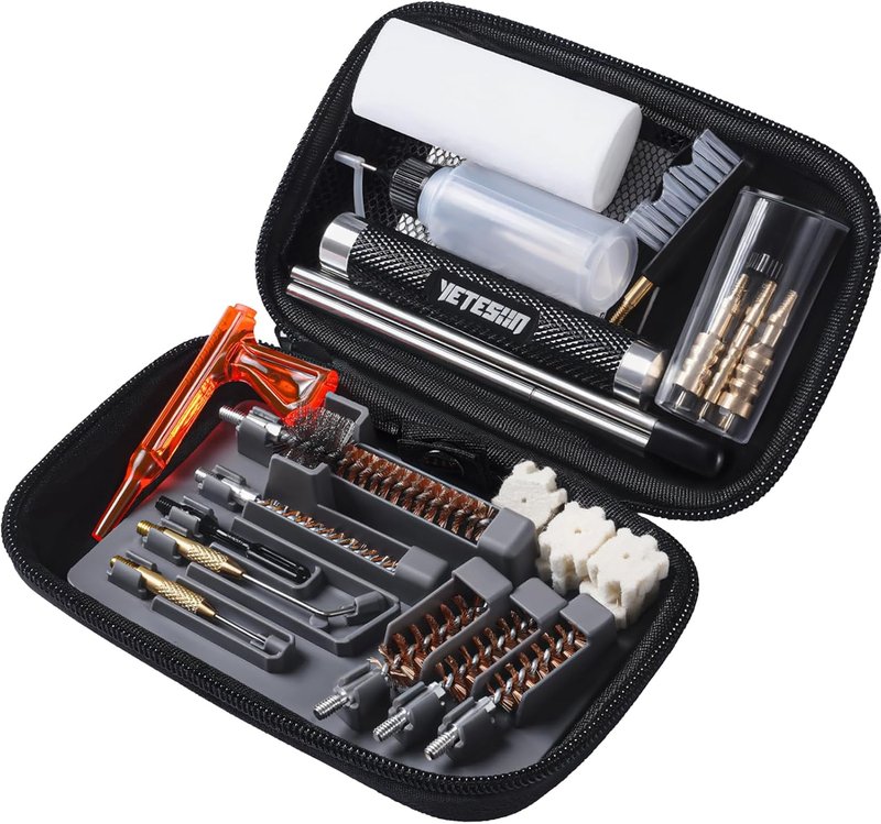 Gun Cleaning Kit - Pistol & Rifle Cleaner for .22, .357, 9mm, .40, .45 Caliber | Portable Case & Accessories
