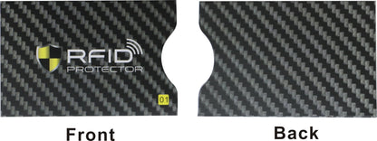 Garfoniex Set of 8 RFID Blocking Sleeves 8 Credit Card Protector Holders Identity Theft Protection Secure Sleeves for Men & Women Smart Slim Design Fits Wallet/Purse (Black)