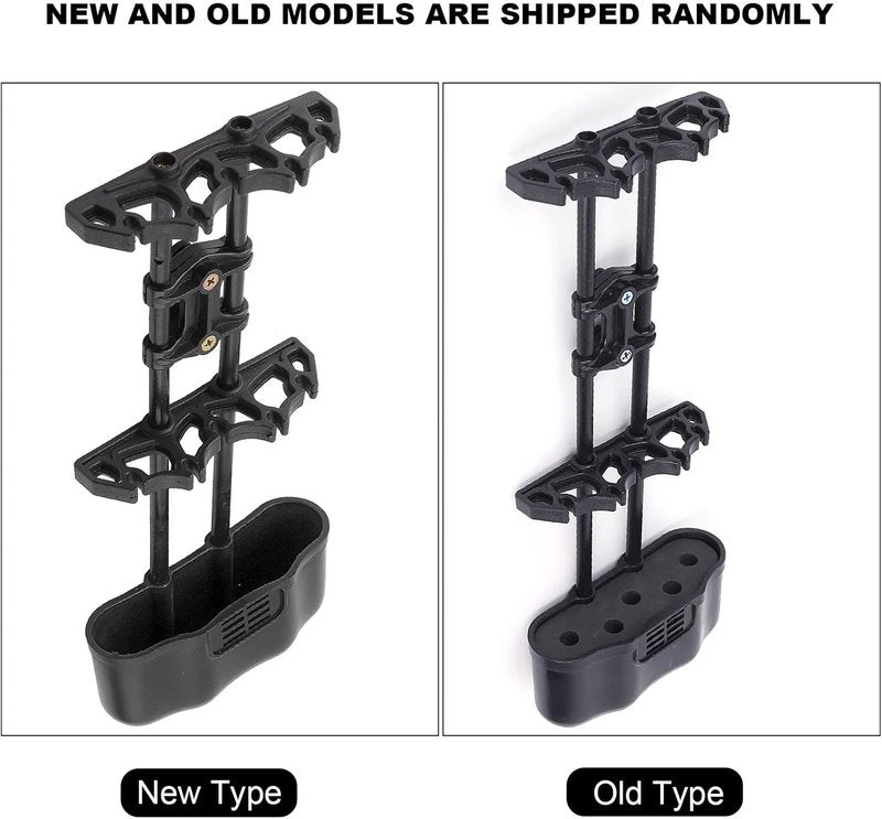5 Arrows Quiver - Quick Release Left-Handed Vibration Absorbing Holder for Compound & Recurve Bows