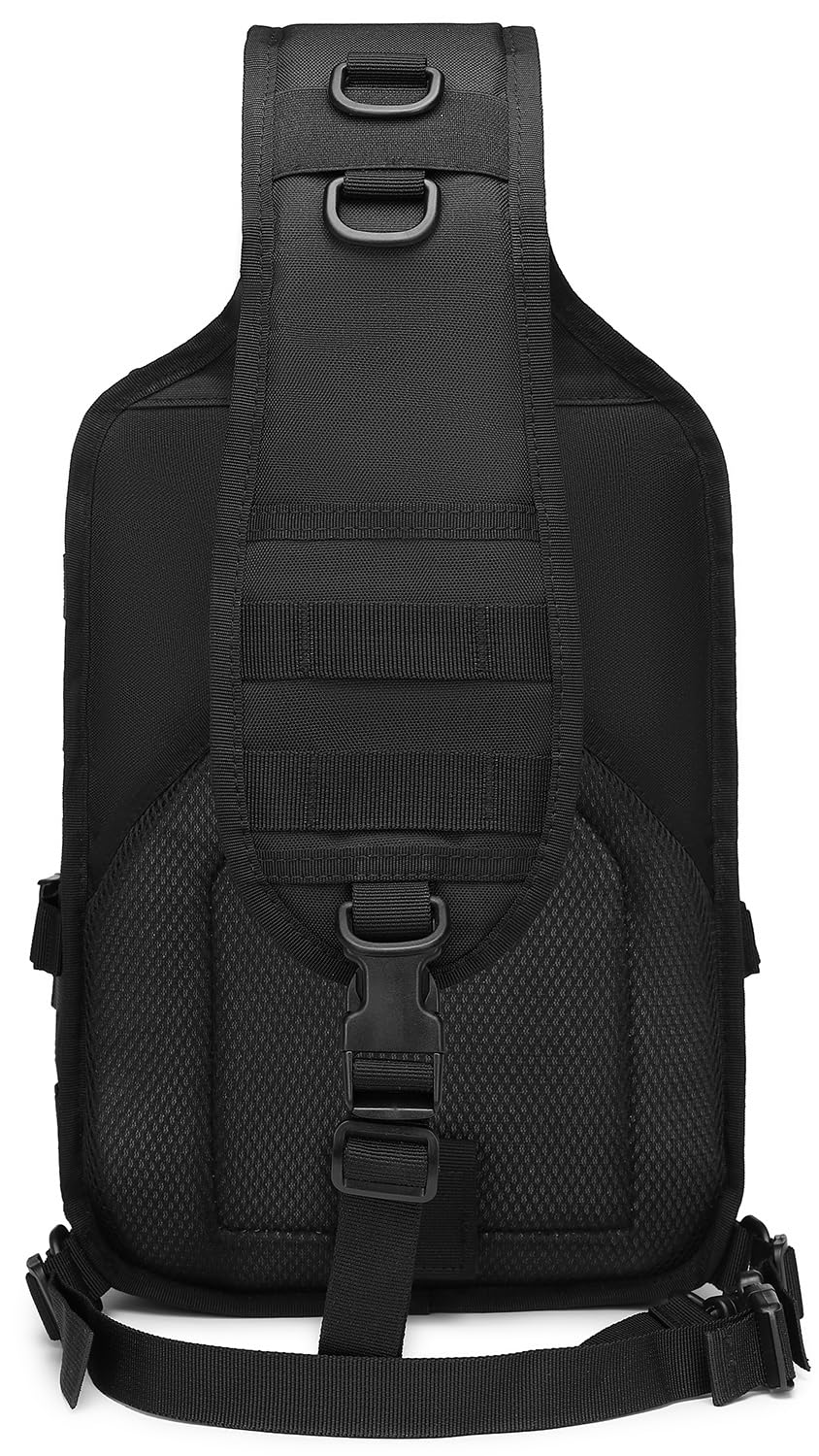 ATBP Tactical Crossbody Backpack Large Sling Pack With Holster Shoulder Bag For Men Outdoors Hiking Camping Gym