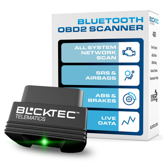 BLCKTEC 430 Bluetooth OBD2 Scanner for iPhone & Android, No Subscription Fee, OBDII Car Code Reader, Diagnose Check Engine, ABS, SRS, Airbag, Supports 1996-2023 Vehicles, App only works in USA &Canada