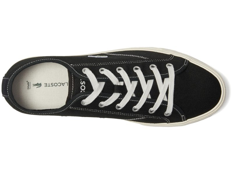 Lacoste Men's BACKCOURT Sneaker, BLK/Off WHT, 10.5