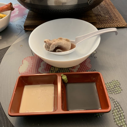 JapanBargain, Japanese Soup Spoons with Hook Chinese Spoons Wonton Spoons Ramen Spoons Ladle Style Soup Spoons, White Color, 3 Pack