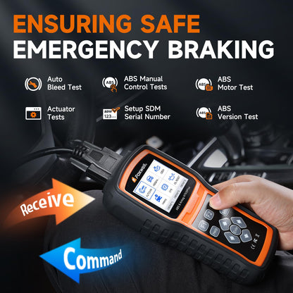 FOXWELL NT630 Plus OBD2 Scanner with ABS and SRS, 2025 ABS Auto Bleed Scan Tool Brake SRS Scanner Live Data, Car Code Reader Diagnostic Tool Bidirectional Scanner with SAS Oil Light