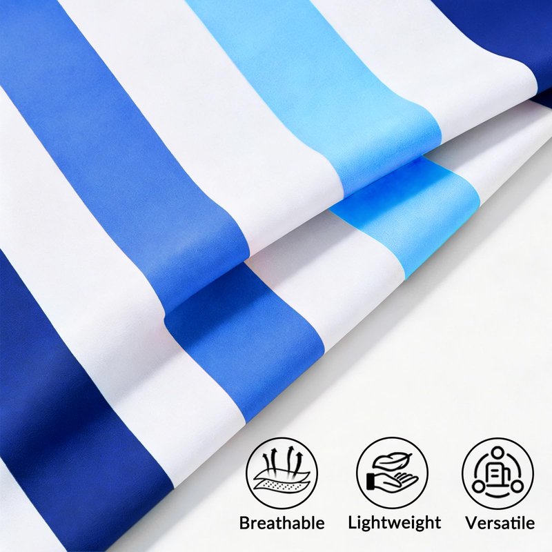 Exclusivo Mezcla 2 Pack Microfiber Quick Dry Beach Towels, Large Lightweight Sandfree Pool Towels for Swimming Camping Travel with Bag (Blue and Red, 30x60 Inches)
