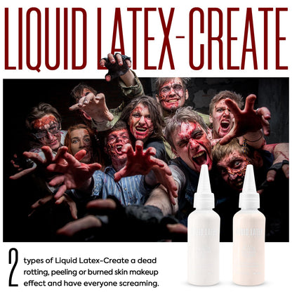 VIOLA HOUSE SFX Makeup Kit, Halloween Special Effects Makeup, 6 Colors Bruise Wound Face Body Paint + Scar Wax + Scar Oil + Liquid Latex + Fake Blood + Spatula + Stipple Sponge + Brush.