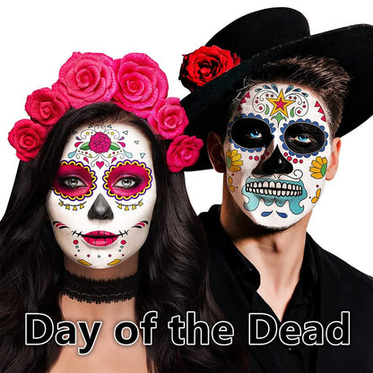 Go Ho Black and White Face Body Paint(4.74 oz),Water Based Cream White Black Face Painting Kit for SFX Cosplay Costumes Festivals Halloween Skull Zombie Skeleton Goth Vampire Makeup