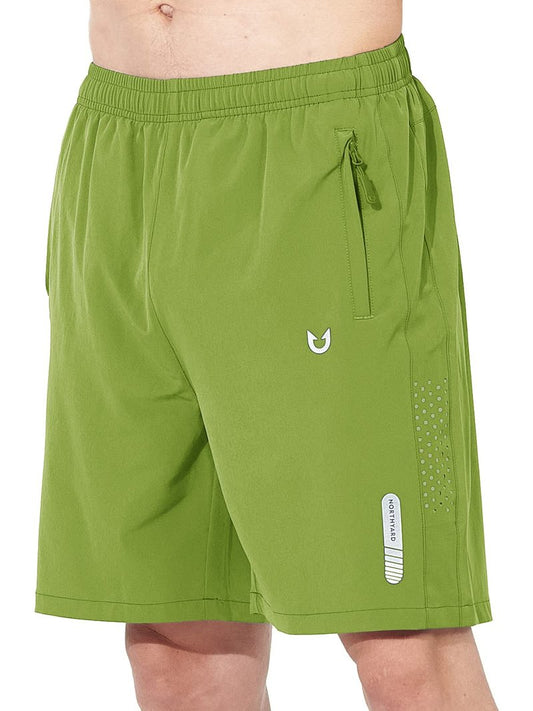NORTHYARD Men's Athletic Running Shorts Quick Dry Workout Shorts 7"/ 5"/ 9" Lightweight Sports Gym Basketball Shorts Hiking Exercise Greenery M