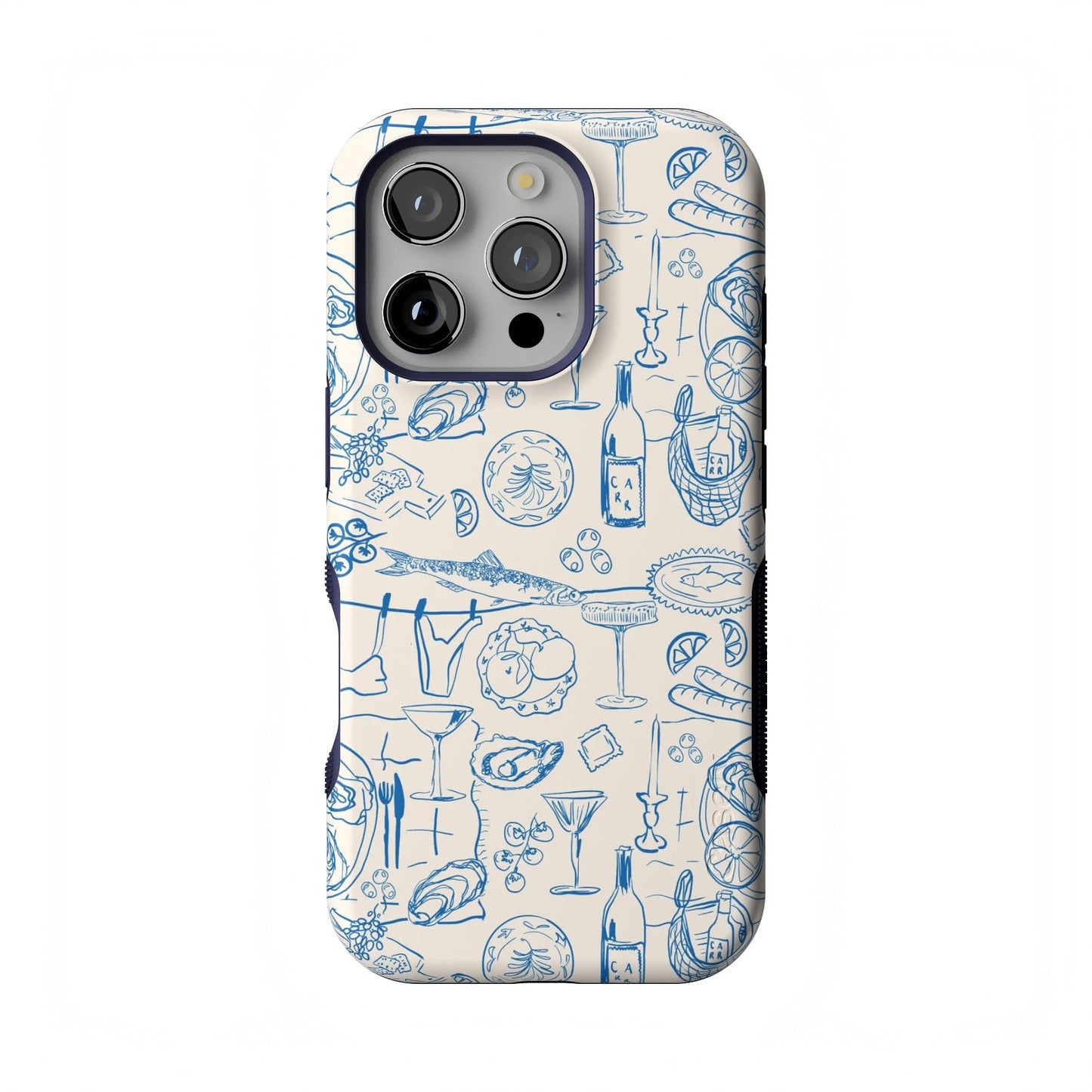 Casely iPhone 16 Pro Case | Fit Check | Neutral Checkerboard | Compatible with MagSafe | Bold Protective Design