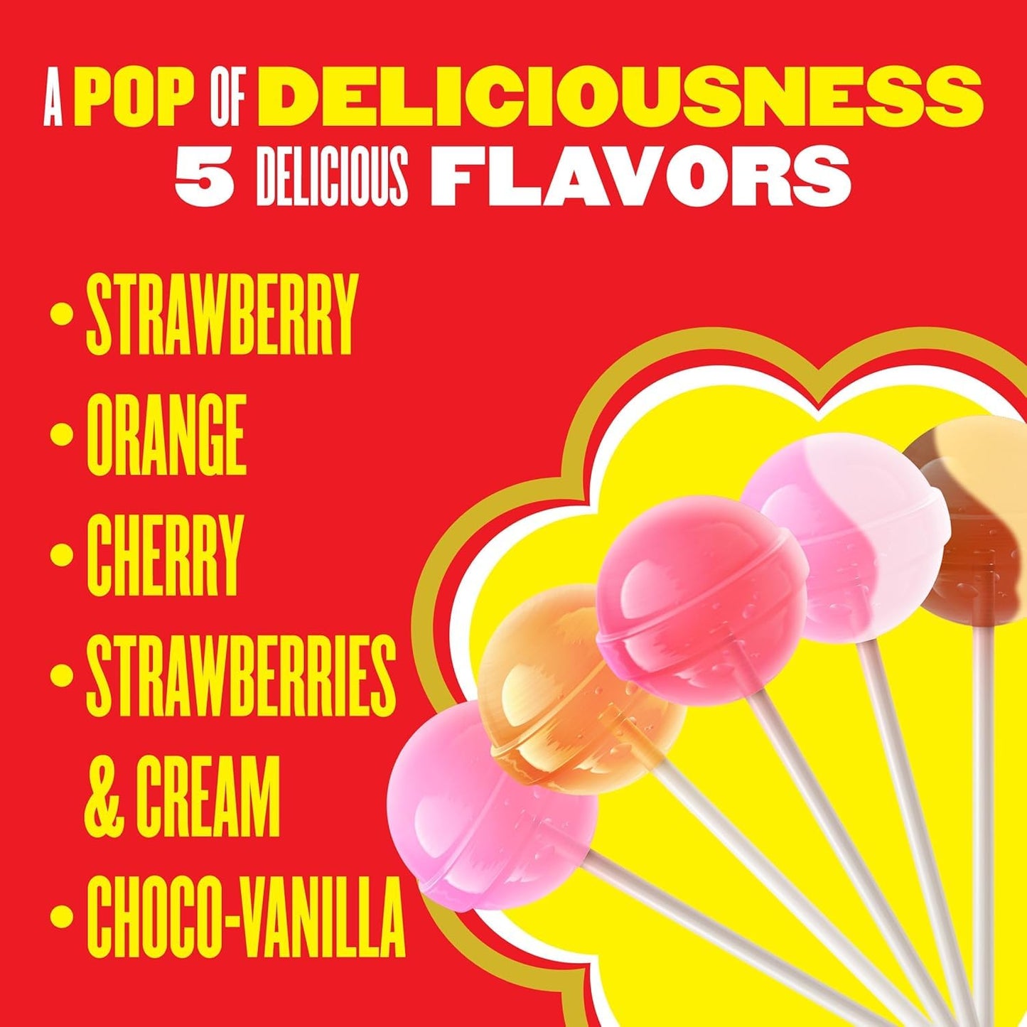 Chupa Chups Mini Lollipop Halloween Trick or Treat Candy Variety Assortment, 5 Flavors, Individually Wrapped Bulk Candy for Adults & Kids, 50.8 oz Bag (240 Suckers)