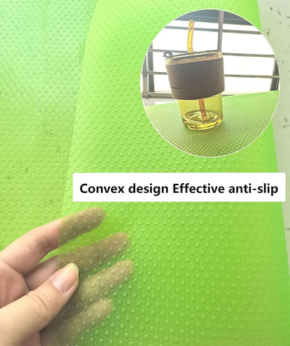 12 Pcs Refrigerator Mats - Cabinet Liner Shelf Liners for Glass Shelves