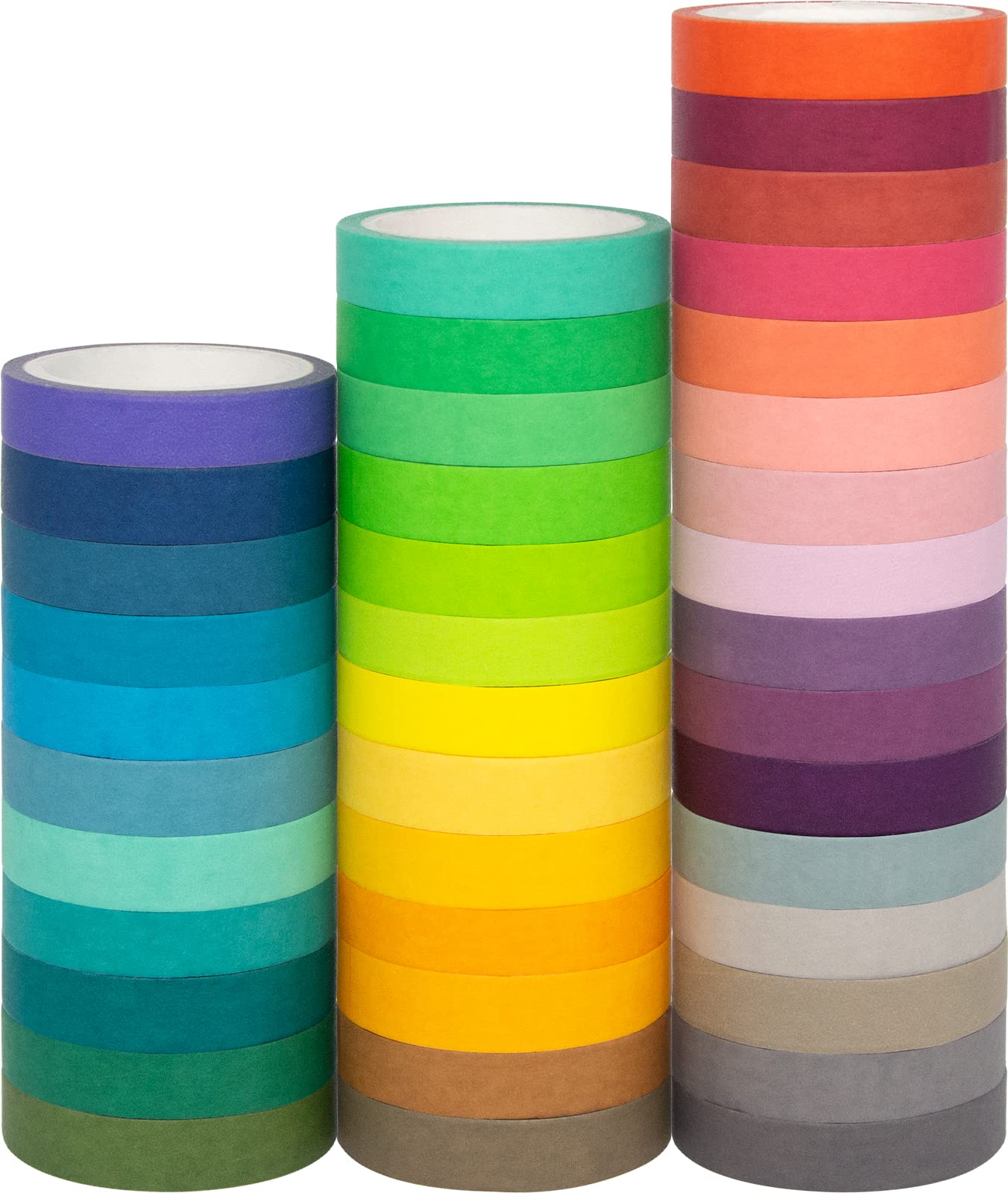 Ieebee AOAPMN 40 Rolls Washi Tape Set, Decorative Masking DIY Tapes for Children and Gifts Warpping (Mix)