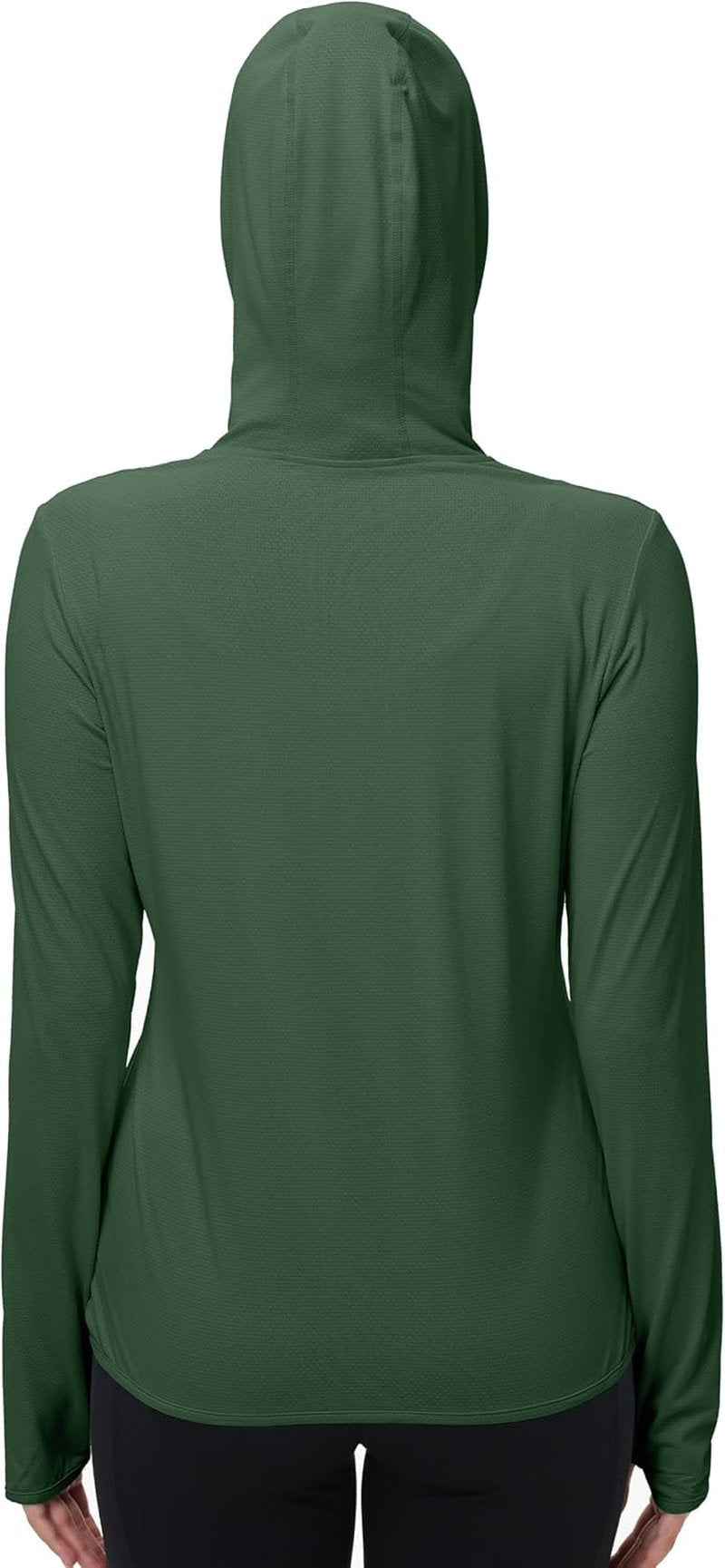 UPF 50+ Sun Protection Rash Guard | Women's Lightweight UV SPF Zip Hoodie Jacket for Hiking