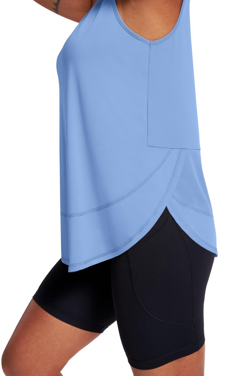 NIASHOT Tank Top for Women Workout Tops Sleeveless Shirts Lightweight Tops Athletic Tank Tops Cute Summer Clothes Spring Riding Tennis Shirts Activewear Gym Yoga Shirts Fashion L