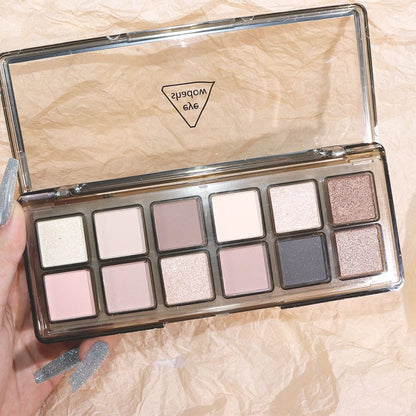 AMY'S DIARY 12-Color Nude Eyeshadow Palette for Versatile Day-to-Night Looks – Blendable, Long-Lasting, and Highly Pigmented. Elevate Your Eye Makeup – Unleash Your Unique Style (20)