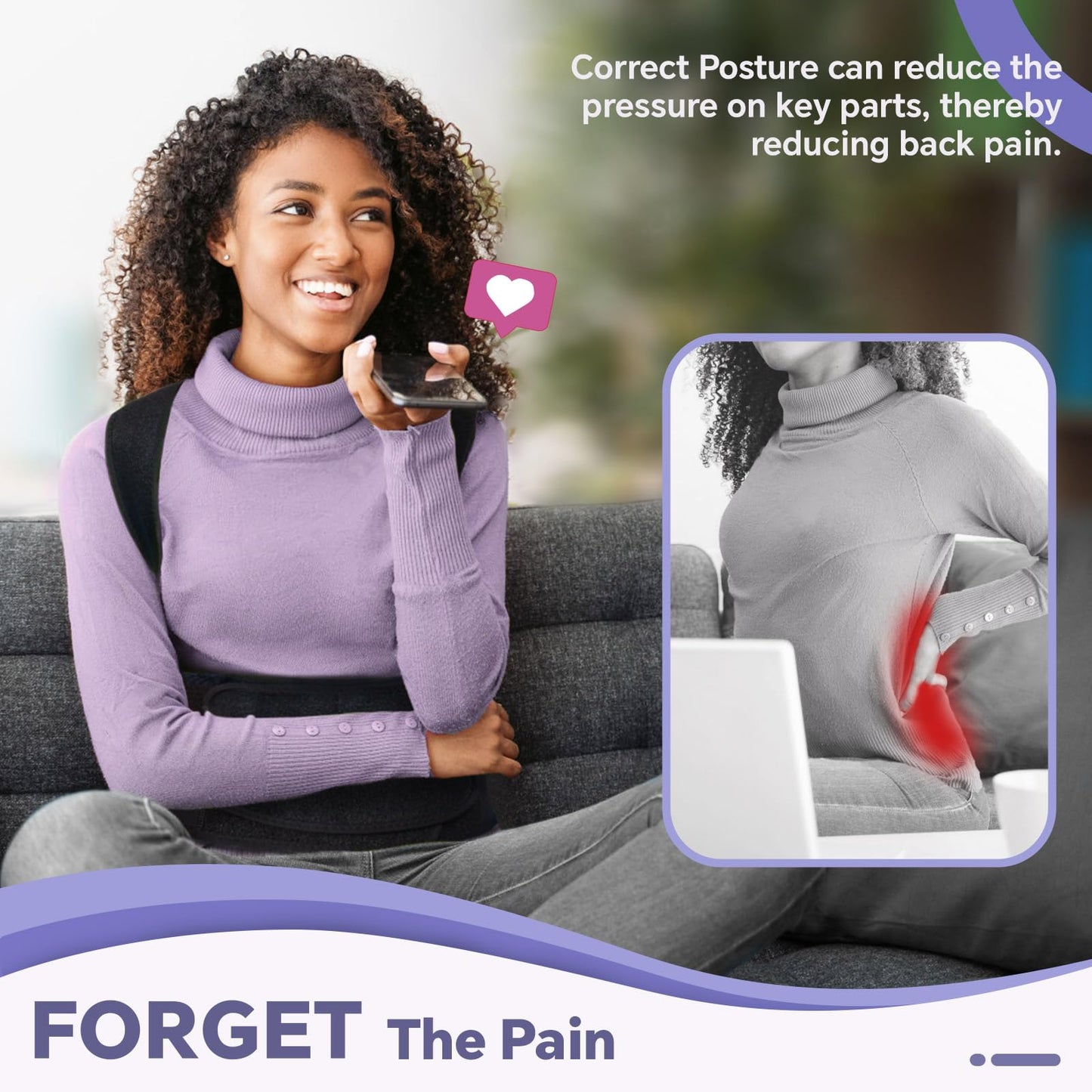 Back Brace for Women and Men Posture Corrector with Adjustable Lumbar Support - Shoulder Upper Lower Back Pain Relief for Hunchback Scoliosis Sciatica - Breathable Design (31.5’’-35.5’’)