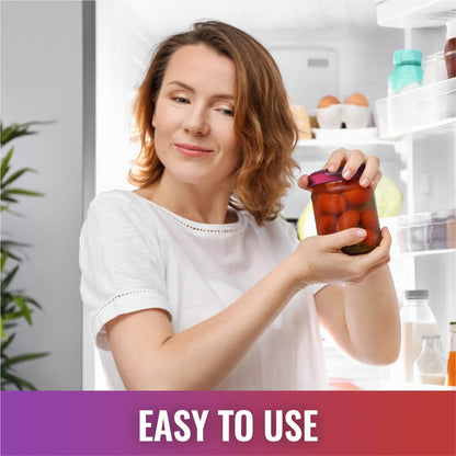 JAR HEADS Rubber Jar Opener Gripper Pad 4 Pack - Thick 5 Inch Grippers for Opening Jars Made in the USA - Jar Opener for Weak Hands & Seniors with Arthritis