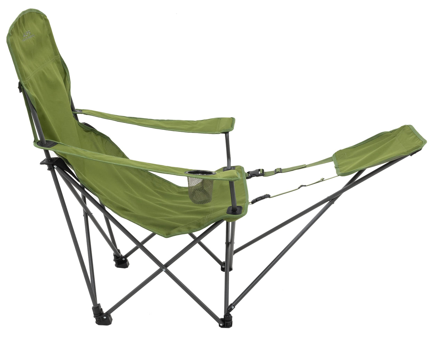 ALPS Mountaineering Escape Lounge Camping Chairs for Adults with Footrest and Adjustable Armrests, Sturdy Steel Frame, Compact Foldable Design, and Carry Bag, Cactus