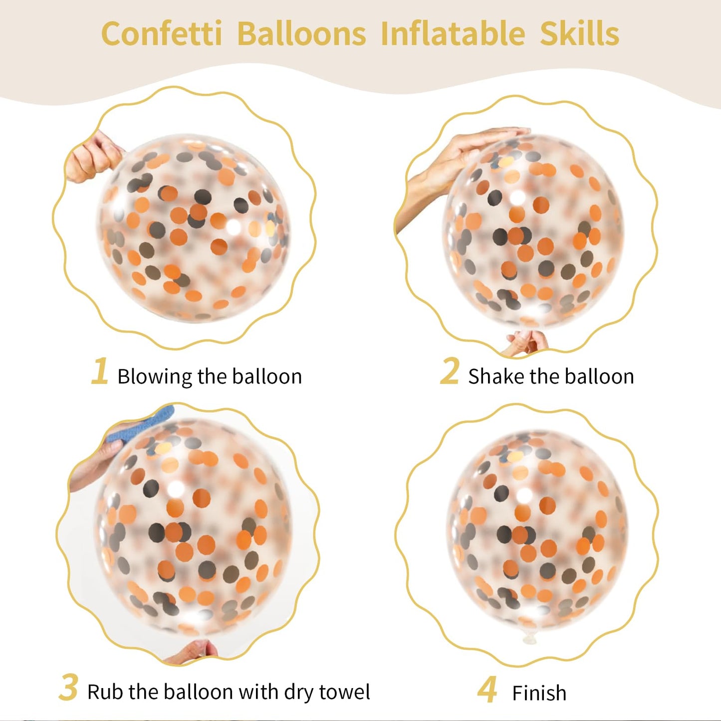 161pcs Black White Orange Balloons Arch Kit,Black Orange With 3pcs Starburst Foil Balloons for Birthday Graduation Halloween Thanksgiving Day Party Decorations