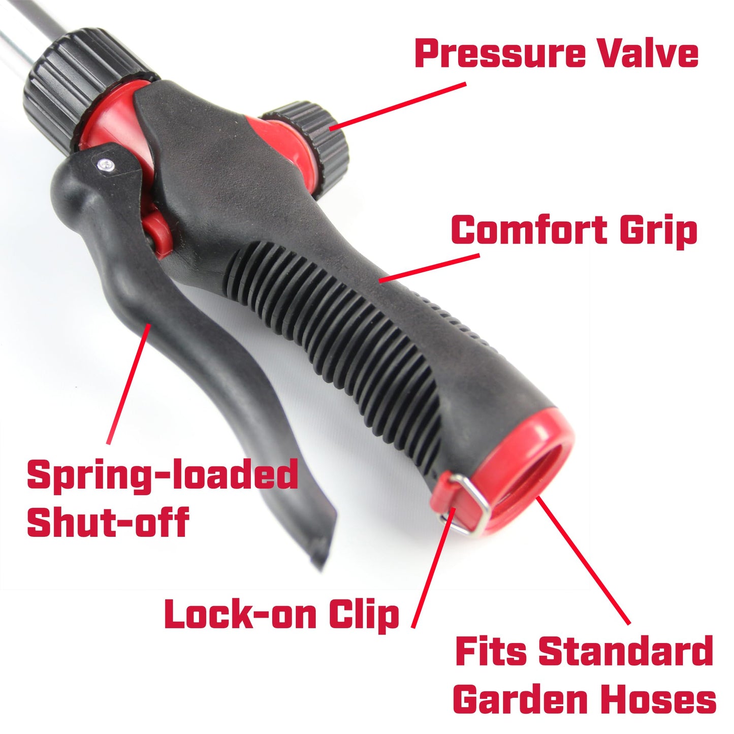 Chapin 4672 18-inch with 8 Pattern Rotatable Nozzle and Adjustable 180-degree Spray Head Watering Wand