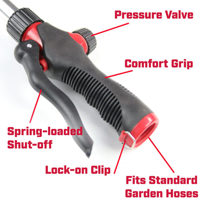 Chapin 4672 18-inch with 8 Pattern Rotatable Nozzle and Adjustable 180-degree Spray Head Watering Wand