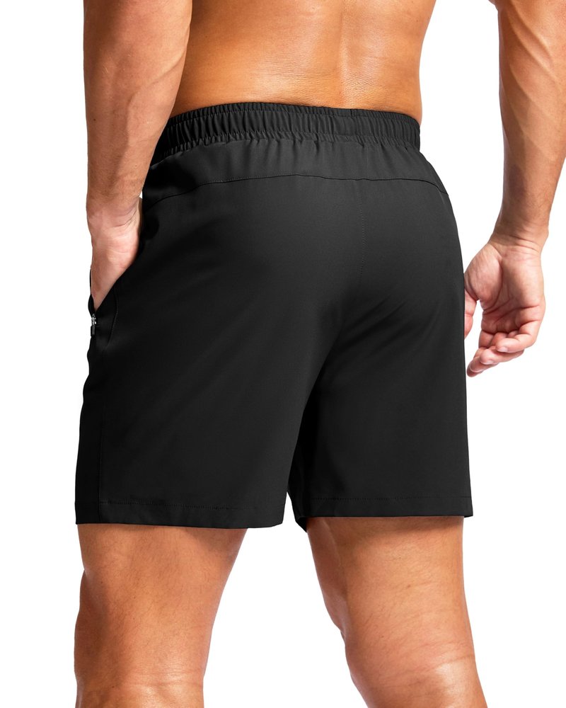 G Gradual Men's Athletic Running Shorts with Zipper Pockets Quick Dry 7"/ 5"/ 9" Workout Gym Shorts for Basketball Hiking(Mint Moment,5XL)