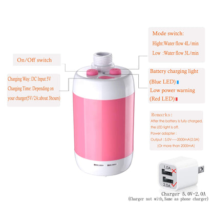 Iron Hammer Portable Shower Camp Shower Rechargeable Shower Camping Shower pet Shower