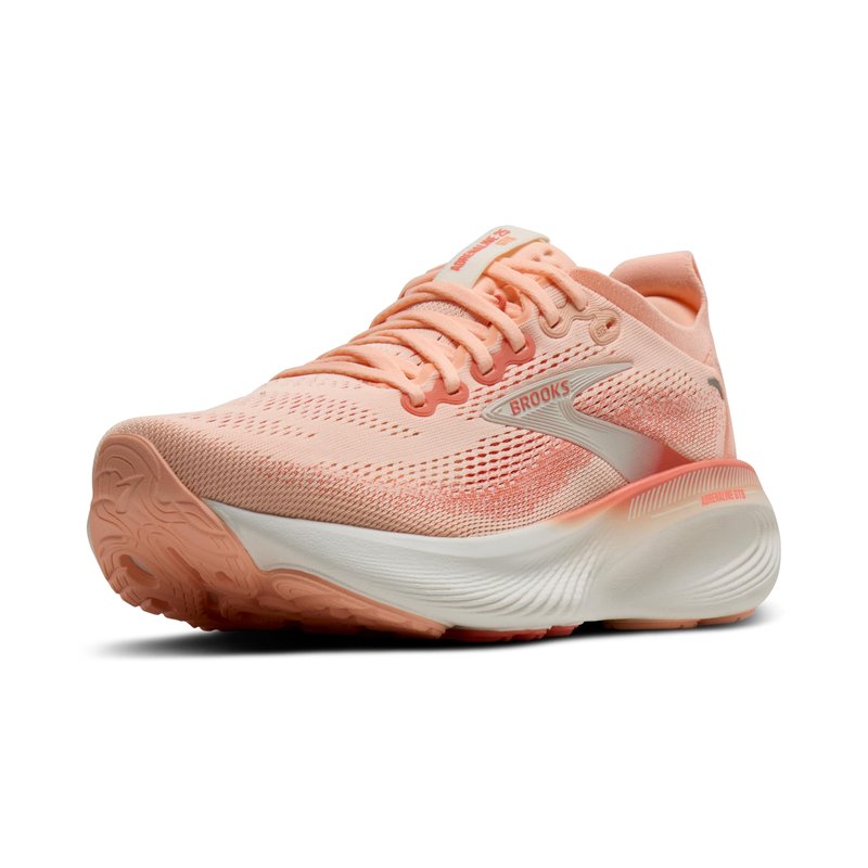 Brooks Women’s Adrenaline GTS 25 Supportive Running & Walking Shoe - Peach Echo/Coconut - 12 Medium