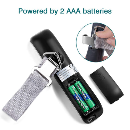 Digital Luggage Scale, WGGE Travel Luggage Weight Scale, Max 110lbs/50kg Baggage Scale with Backlit LCD Display