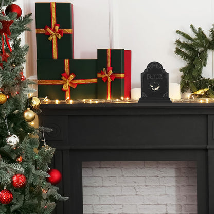 Gueevin Tombstone Gothic Pen Holder Coffin Makeup Brush Holder Utensil Goth Toothbrush Spooky Bathroom Decor Office Pencil Organizer for Desk Christmas Decor Goth Gifts Vanity Accessories