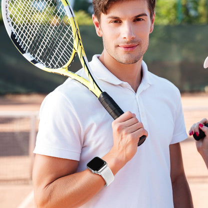 6 Pack Sport Nylon Loop Band Compatible with Apple Watch Bands 38mm 40mm 41mm 42mm 44mm 45mm 46mm 49mm for Women Men, Adjustable Breathable Braided Straps for iWatch Series 10/9/8/7/6/5/4/3/SE/Ultra