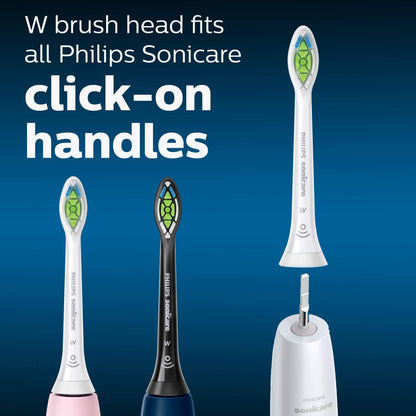 Philips Sonicare W DiamondClean - Genuine Replacement Electric Toothbrush Heads, White, 4 Pack One Year Supply, HX6064/65