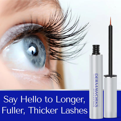 AWARD-WINNING LASH SERUM - SPECTACULASH Eyelash Serum for Growth and Thickness - Rapid Lash Eyelash Growth - Advanced Peptide Formula - Grow Longer, Fuller, Natural Lashes in 60 DAYS - by DERMAWORKS