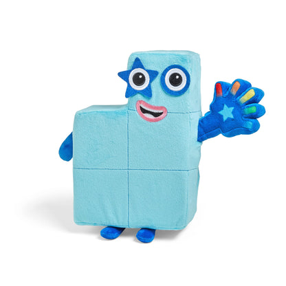 Learning Resources Sing-Along Numberblock Five Plush Interactive Toy, Counting Toy Age 3+, Light Up Toy, 12 Phrases and Songs, Numberblocks Theme Song